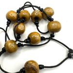 Brown Chinese beaded cord necklace Photo 6