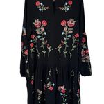 Philosophy  Embroidered Black Bohemian Floral Dress Size Large Photo 2