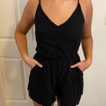 Divided Black Tank Romper  Photo 0