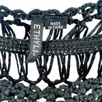 ETHYL TUBULAR YARN 100% COTTON BOAT NECK SWEATER, BLACK SIZE L Size L Photo 6