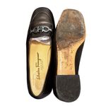 Salvatore Ferragamo  Metallic Brown Leather Gancini Loafers Women 8.5 E Horsebit Photo 1