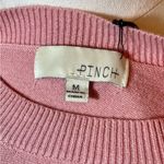 PINCH Pink Sweater with White Hearts Crewneck NEW Size M Photo 6