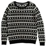 Forever 21 Black and White Print Sweater Photo 0