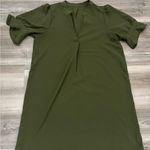 Army green dress size XL pit to pit is 22, length is 36 Photo 3