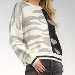 Elan  | Bloomingdale’s Mixed Animal Print Sweater - Small Photo 0