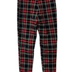 ZARA  High Waist Plaid Red Legging Pants Sz M Photo 2