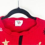 NUTCRACKER Red Long Sleeves Christmas Graphic Prints Sweater, Size Medium Photo 5