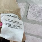 Reformation Mason High Rise Khaki Trousers Size 0P Photo 11