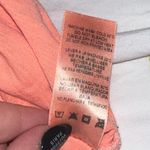 Sundry Neon Orange Tee Ruffle T-Shirt Top Photo 4