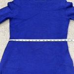 Carlisle Collection Blue Knit Dress 3/4 sleeves Fit & Flare Women's Large Career Photo 7