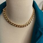 Beginning Boutique Gold Chunky Chain 18” Necklace and Matching Gold Ball Stud Earrings Photo 4