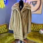 Vintage 60s Tissavel From France Faux Fur For Country Pacer Coat Tan Size undefined Photo 2