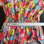 Haptics Colorful Floral Print Midi Dress Size Medium NWOT Wedding Guest Dress Pink Photo 8