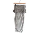 Likely  Driggs Strapless Velvet Dress in Pewter Photo 2