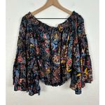 Free People  Floral Printed Spirit Off Shoulder Top Size Small Photo 2