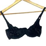 Victoria's Secret  Women's 36C Bra Black Floral‎ Lace Unlined Sheer Romantic Photo 2