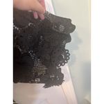 J.Marie The Seraphina Dress Small Long Sleeve Mesh Flower Applique Black NWT Photo 6