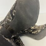 Wild Diva Wild Diva Women's Size 7.5 Black Sequin Ankle Boots High Block 3.5" Heel Zip Photo 5