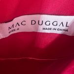 Mac Duggal  68254 Pink Chiffon Ruched Puff Sleeve A Line Maxi Dress Size 6 Photo 4