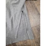Chico's  Solid Gray Rhinestone Sweater Poncho Drape Sweater Small Medium Photo 5