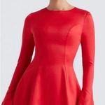 House Of CB HOUSE OF‎ CB 'Sacha' Red Satin Mini Dress NWOT XS Photo 0