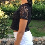 Nordstrom Black Lace Crop Top Photo 6