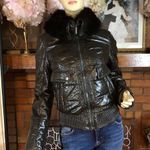 FRATELLI ROSSETTI BROWN LEATHER & BEAVER FUR COLLAR BOMBER JACKET (40) Size undefined Photo 0