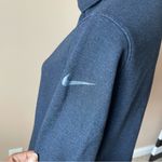Nike | Navy Blue Fleece Lined Cowl Neck Sweatshirt Sz L Photo 6