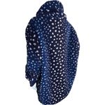 BumbleBella by Jill Martin Regular Sherpa Shawl Collar Button Lounger Navy XS/S Blue Photo 7