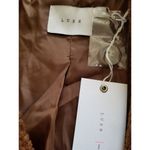 Lush Clothing LUSH Women's Teddy Jacket Coat Color-block Brown Cream Pink Size S Photo 3