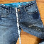 Armani Exchange EUC  Bootcut Jeans Women‎ 4 Distressed Streetwear Floral Y2K Photo 8