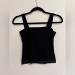 Good Luck Gem  Straight Lined Vintage Black Tank Top Women’s Sz M EUC Photo 1