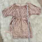 Jessica Simpson  Dress Sequence Cold Shoulder Blush C27 Photo 4