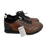 Barbour Tech Low Top Leather Lace Up Sneakers Brown Size 8 NWT Photo 1