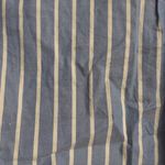 Everlane NWT  Blue White Striped Collared Long Sleeve Cropped Button Shirt XS Photo 1