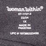 Woman Within OVERSIZED FLORAL GRAPHIC BLACK TEE NWT  Photo 2