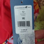 Caribbean Joe  floral coral swimsuit size 12 Photo 1