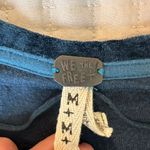 We The Free Free People blue luxe velvet oversized tunic/dress size M+ Photo 5