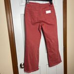 Risen NEW High Rise Straight Jeans Size 27 Distressed Rust Color Womens Red Photo 2