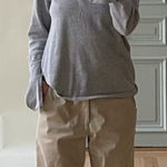 Djerf Avenue  Getaway Top Sz Small Grey Polo Style Photo 0