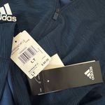 Adidas  Quarter Zip Navy Blue Long Sleeve Athletic Top (NWT) Photo 2