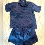 Canda silk like pajama set size M Blue Size M Photo 0