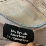 The Great  American Sportswear Co Blue Print V Neck Blouse XXL Photo 1