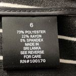 Darjoni Black White Chevron Stripe Skirt Size 6 Stretch A Photo 5