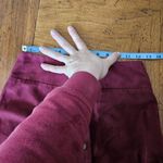 Xhilaration  Skirt Burgundy Red Suede Buttons Front Scallop Hem Mini Casual Photo 8