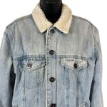 Guess Sherpa-Lined Denim Trucker Jacket Photo 1
