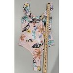 BCBGeneration NEW BCBGenertation Tank Bodysuit Womens XXS Floral Ruffle Stretch Romantic Photo 3