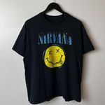 Urban Outfitters Nirvana Band T Shirt Adult Black Large L Graphic Tee Photo 10