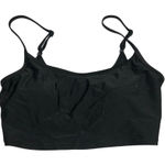 Aerie Bikini Top Scoop Neck Shelf Bra Longline Black M Photo 0