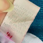 Rebecca Taylor  Teal Silk Blend Tweed Chain Accent Blazer Jacket Photo 7